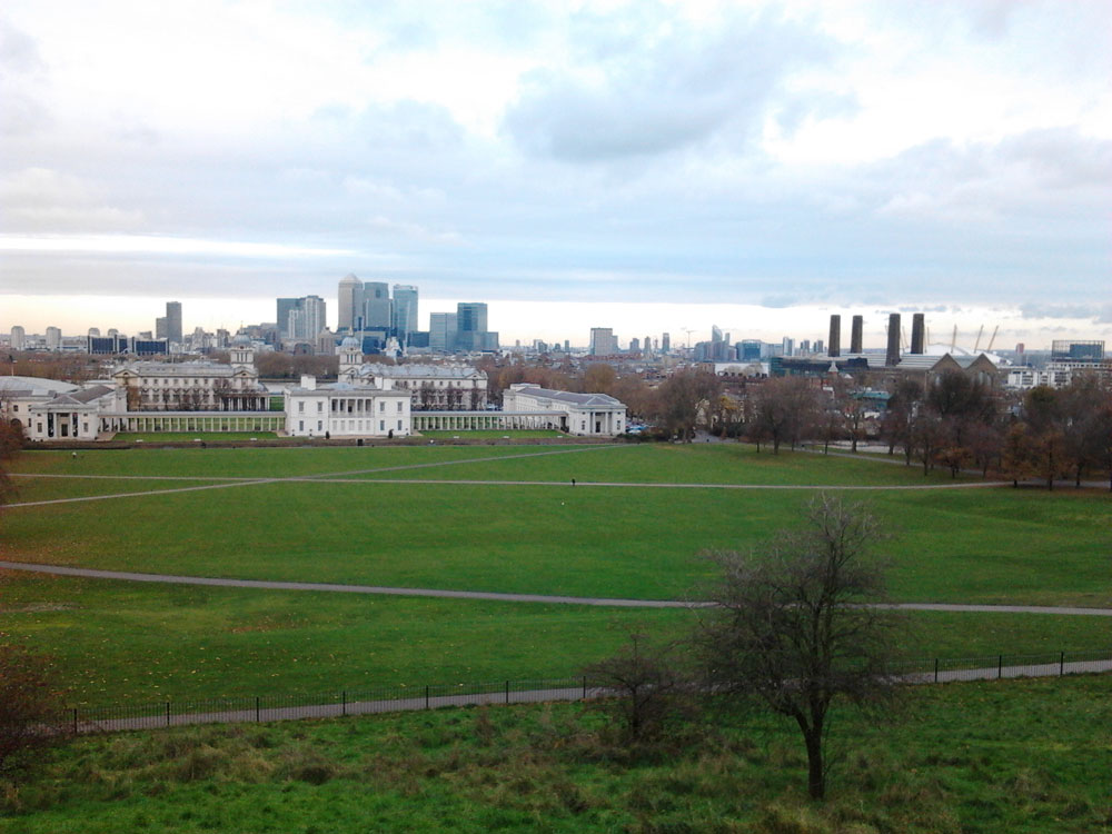 Widok spod obserwatorium Greenwich